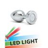 1 butt plug with led lights pisa silver