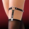1 garter with heart vegan leather one size