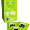 EXS Ribbed & Dotted: Kondomer, 12-pack