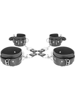 Ouch!: Bonded Leather Hogtie With Hand and Ankle Cuffs