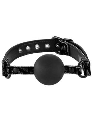 Sinful Silicone Ball Gag Black