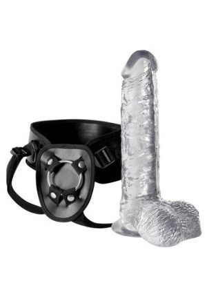 Crystal Clear Strap-On with Harness