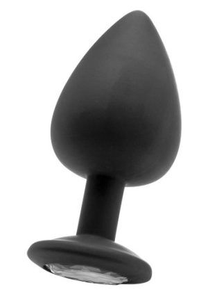 Extra Large Diamond Butt Plug Black