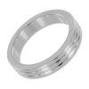 Ribbed Steel Cockring 50 mm
