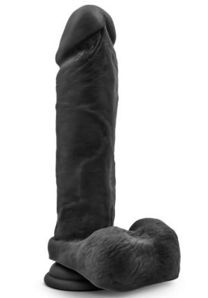 Massive Dual Density Black Dildo 21 cm