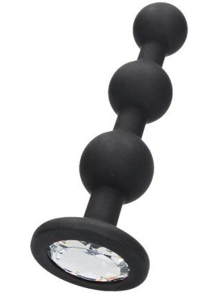 Silicone Beaded Diamond Butt Plug