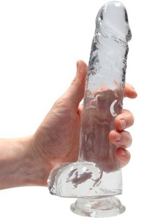 Crystal Clear dildo 22 cm, Clear
