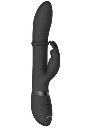 Halo Ring Rabbit Vibrator Black