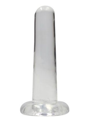 RealRock: Crystal Clear Non Realistic Dildo, 13.5 cm