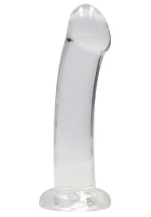 RealRock: Crystal Clear Non Realistic Dildo, 17 cm