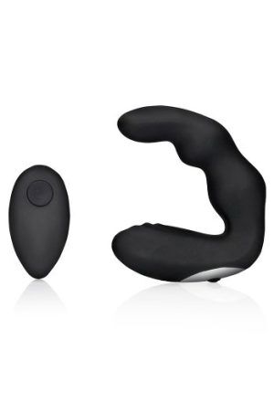Bent Vibrating Prostate Massager with Remote Control