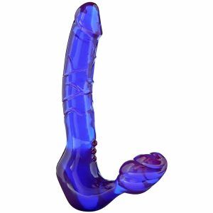 ToyJoy Bend over Boyfriend - Dubbel penetrationssele utan remmar - Blå
