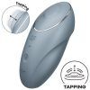 Satisfyer: Tap & Climax 1, Lay-On Vibrator, grå