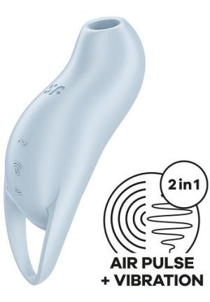 Satisfyer: Pocket Pro 1, Double Air Pulse Vibrator, blå