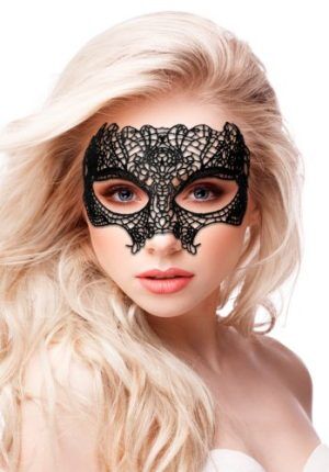 Princess black lace mask