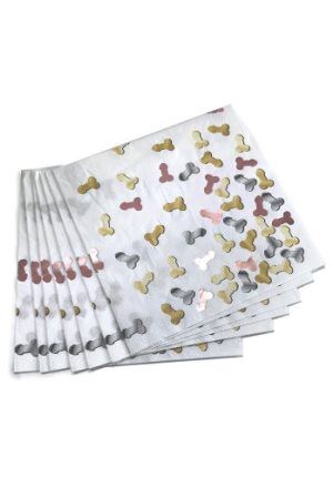 Glitterati Penis Party Napkins