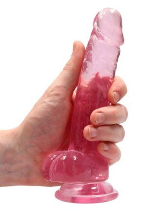 Real Rock Realistisk Transparent Dildo 17 cm