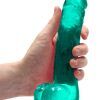 Crystal Clear dildo 19 cm, Turkos