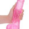 Crystal Clear dildo 25 cm, Pink