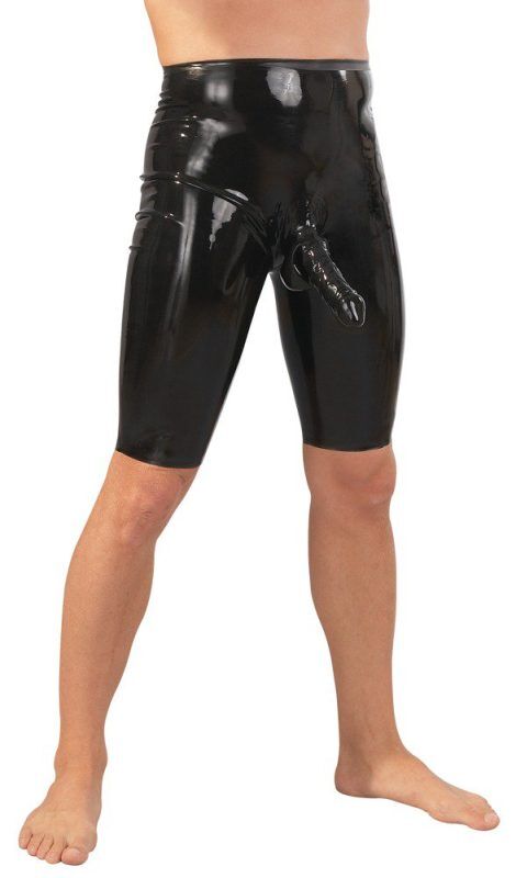 Latex Cykelshorts med Dildo