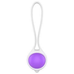 Womanvibe - Geishakula Keisy I Knipkula i Premium Silikon - Vit/Lila
