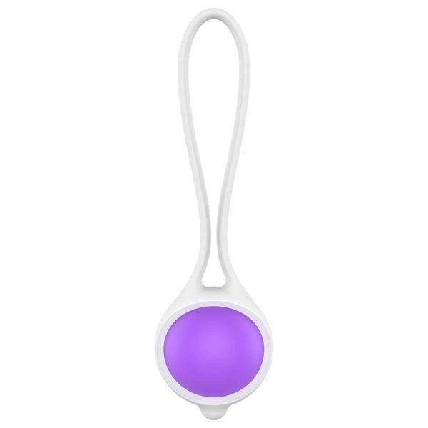 Womanvibe - Geishakula Keisy I Knipkula i Premium Silikon - Vit/Lila