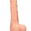 RealRock Skin: Realistic Dildo with Balls, 19 cm, ljus