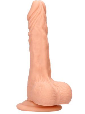 RealRock Skin: Realistic Dildo with Balls, 19 cm, ljus