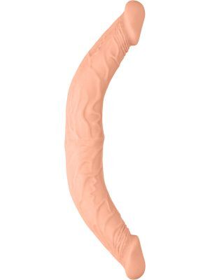 RealRock Skin: Double Dong, 36 cm, ljus