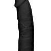 RealRock Ultra: Silicone Dildo / Dual Density, 19 cm, svart