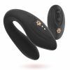 Kama Jet Couples Massager - Vibrator med fjärrkontroll för par - Svart