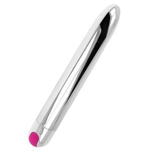 Uppladdningsbar Vibrator med 10 Hastigheter 18,5 cm - Silver