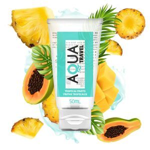 Tropical Fruits - Smaksatt Vattenbaserat Glidmedel 50 ml - Tropiska Frukter