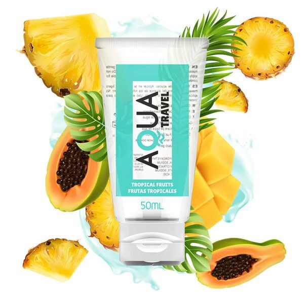 Tropical Fruits - Smaksatt Vattenbaserat Glidmedel 50 ml - Tropiska Frukter