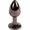 234738 8434017061549 secret play gunmetal butt plug small size 7cm 1 1