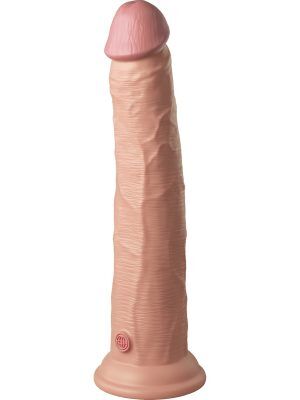 King Cock Elite: Dual Density Silicone Cock, 27 cm, ljus