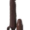 Fantasy X-Tensions Elite: +7,6 cm Silicone X-Tension with Strap, mörk