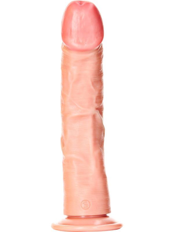 RealRock: Curved Realistic Dildo, 25.5 cm, ljus
