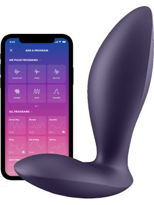 Satisfyer Connect: Power Plug, Plug Vibrator, lila