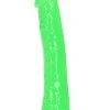 RealRock: Glow in the Dark Realistic Dildo, 20 cm, grön