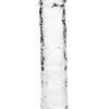 RealRock: Crystal Clear Straight Realistic Dildo, 14.5 cm, transparent
