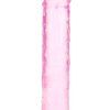 RealRock: Crystal Clear Straight Realistic Dildo, 18 cm, rosa