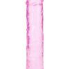 RealRock: Crystal Clear Straight Realistic Dildo, 20 cm, rosa