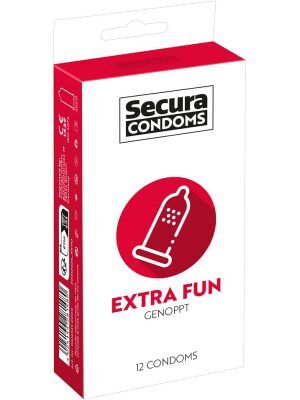 Secura: Extra Fun, Kondomer, 12-pack