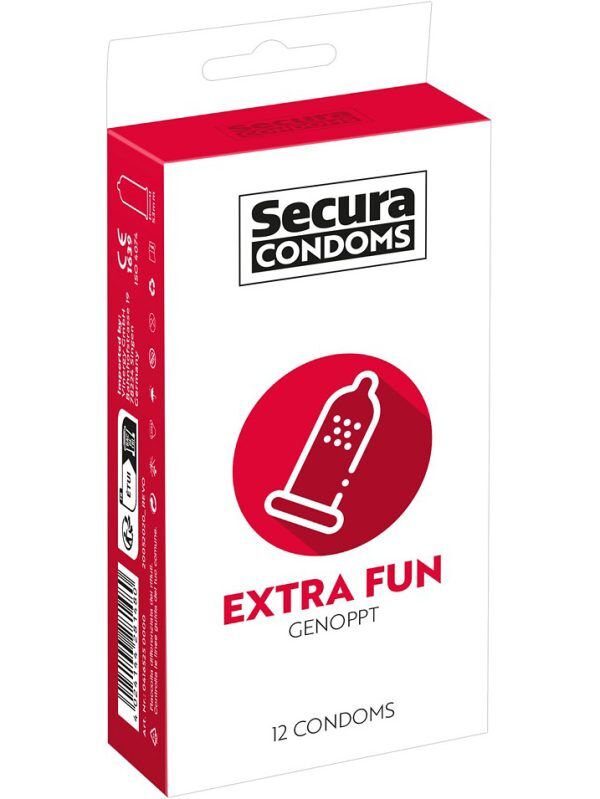 Secura: Extra Fun, Kondomer, 12-pack