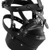 Ouch!: Xtreme Head Harness with Zip-up Mouth & Lock