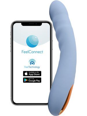 Svakom Connexion: Ava Neo, Interactive Thrusting Vibrator, blå