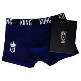 KUNG-kalsong i presentbox, blå, large