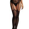 High-Waist garterbelt stockings