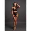 Le Désir 2PC Bra set with garters Black